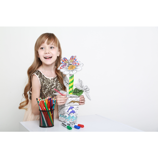 3D-пазлы - Конструктор-раскраска kARTon Цветочек (01.001)#2